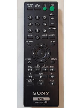 Sony RMT-D187A DVD Player Remote Control Replacement TV/Audio D197A Electronics